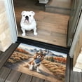 thumbnail image 2 of Welcome Fall Western Cowboy Cavalier King Charles Spaniel Enjoys Majestic Autumn Doormat Dog Lover Gifts Indoor Outdoor Welcome Mat - 01007, 2 of 5