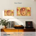 thumbnail image 3 of Elephant Stock Autumn Colors Yin Yang Wall Art - Horizontal Multi Panel Canvas - Living Room Wall Decor - Wellness Multi Panel - Brown And Yellow Decor - 23" x 14", 3 of 4