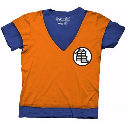 Dragon Ball Z Goku Uniform Costume Cosplay DBZ Officially Licensed Adult Shirt
