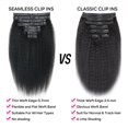 thumbnail image 3 of Extensiones de cabello Pobokix Seamless Kinky Straight 120g 45cm, 3 of 7