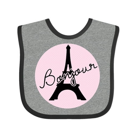 

Inktastic Bonjour Gift Baby Girl Bib