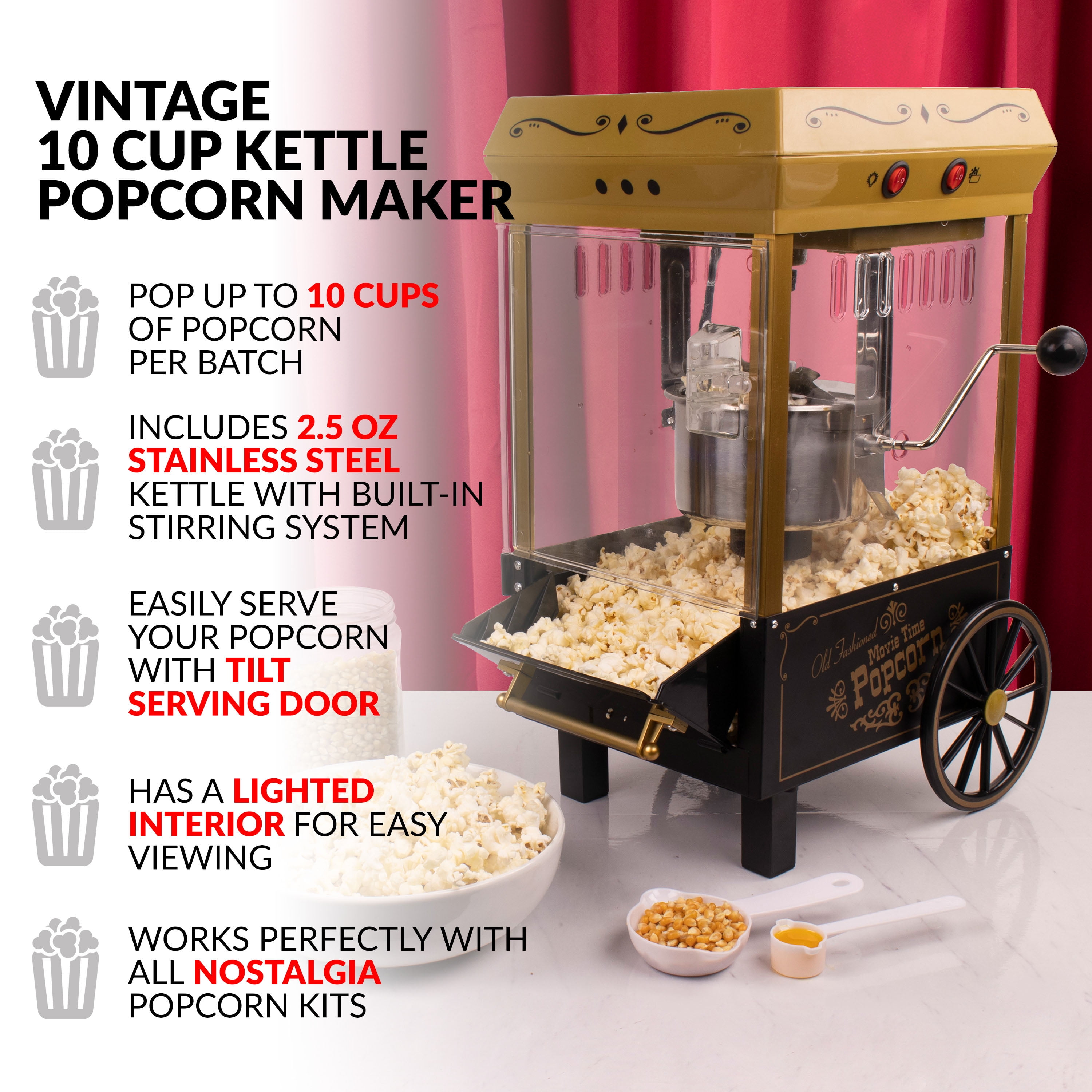 Nostalgia Coca-Cola 2.5 oz. Kettle Popcorn Maker - 20842490