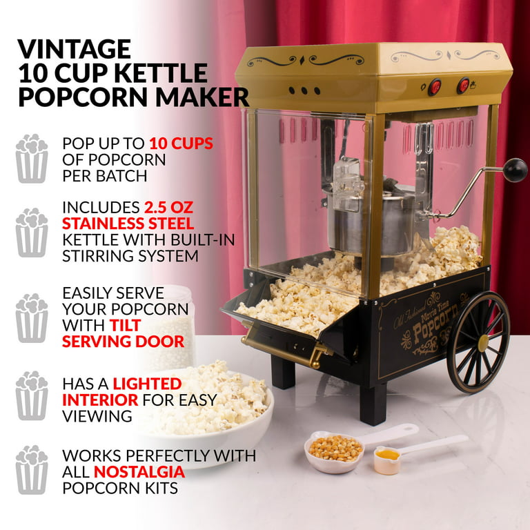 Gold Medal 2551 Titan Value Line 6 oz Kettle 20 5/8 Wide Countertop  Electric Popcorn Machine With Heated Corn Deck, 120V 1250 Watts