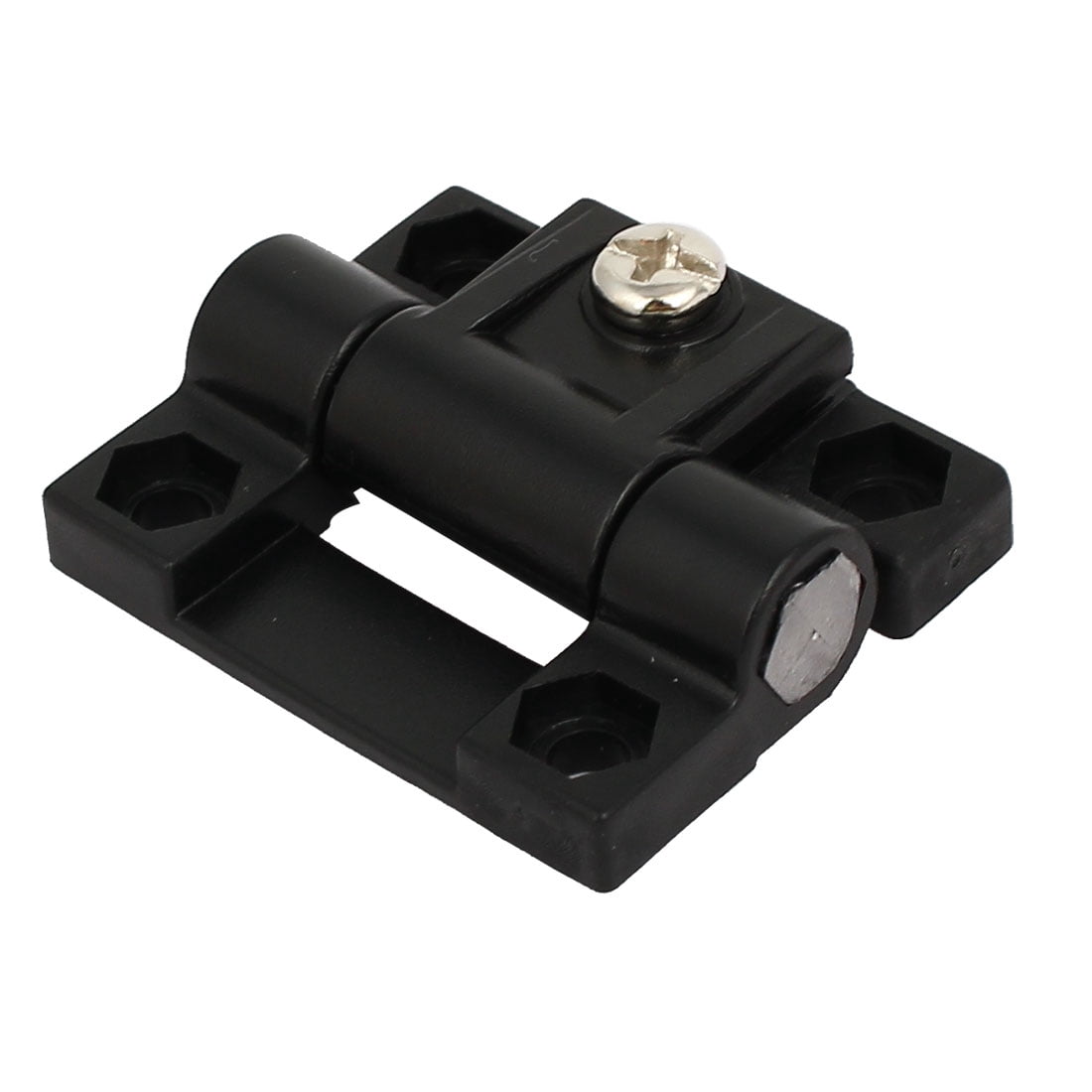 270 Degree Plastic Door Hinge Bearing - 54mm Long, Black - For Toilet/Bathroom Cubicle Doors