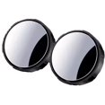 thumbnail image 1 of AVEKI Small Round Mirror Rearview Mirror Car Reversing Auxiliary Mirror 360° Adjustable Vacuum Adsorption Type,Black 0601M, 1 of 7