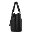thumbnail image 2 of PORT&LOTUS Small Compact Genuine Leather Crossbody Bag Set for Women with Shoulder Strap Women's Top-handle Handbags with Multi Pocket Tote Bag with Cat-Shaped Pendant, 2 of 5