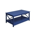 thumbnail image 3 of Convenience Concepts Oxford Coffee Table with Shelf, Cobalt Blue, 3 of 3