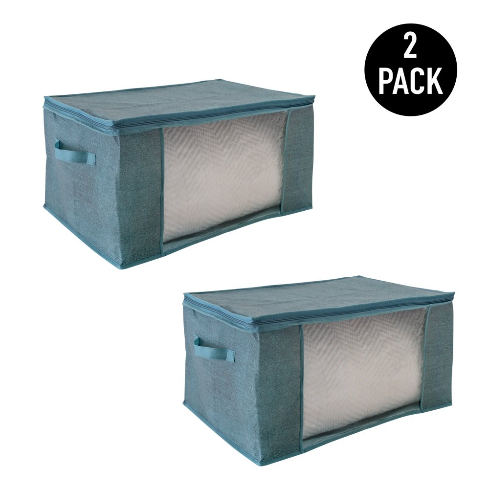 Simplify 2 Pack Blanket Storage Bag in Dusty Blue