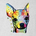 thumbnail image 5 of Wild Bobby, Dean Russo Colorful Chihuahua Dog Lover Men Premium Tri Blend Tee, Heather White, Large, 5 of 5