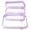 Lavender, variant on 4 Pack Clear Zipper Pouches, Hard Shell Cosmetic Makeup Organizer Bags, Travel Toiletry and Diaper Bag Organizers, Toy Storage Cases, Pink, M+3S