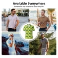 thumbnail image 5 of Pofeuu Kiwi and Avocado Print Men's Loose Fit Midweight Short-Sleeve Pocket Polo-3X-Large, 5 of 6