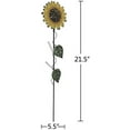 thumbnail image 3 of Metal Sunflower Garden Stake Large Sunflower Garden Patio Lawn Yard Stake Outdoor Decor 21''H, 3 of 5