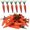 Orange, variant on Cheapark Easter Carrot Hanging Ornaments Artificial Foam Glitter 6 Inch