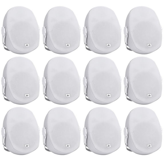 12) Peavey Impulse 8c Indoor/Outdoor 8" Speakers Restaurant/Bar/Home/Patio-White