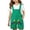 Green, variant on Coerni Kids Baby Dance Overall Shorts Baby Cute Summer Overalls Romper Color Block Jumpsuit Toddler Cartoon 3D Animal Shortalls