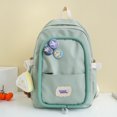 thumbnail image 4 of Bolsa Mochila Mujer Moda Gran Capacidad Mochilas Escolares Nylon para Vacaciones (Verde) Sywqhk Para Estrenar, 4 of 9