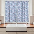 thumbnail image 2 of Ambesonne Garden Kitchen Curtains, Exotic Flower Bouquet, 55"x39", Pale Pink Pale Blue, 2 of 3