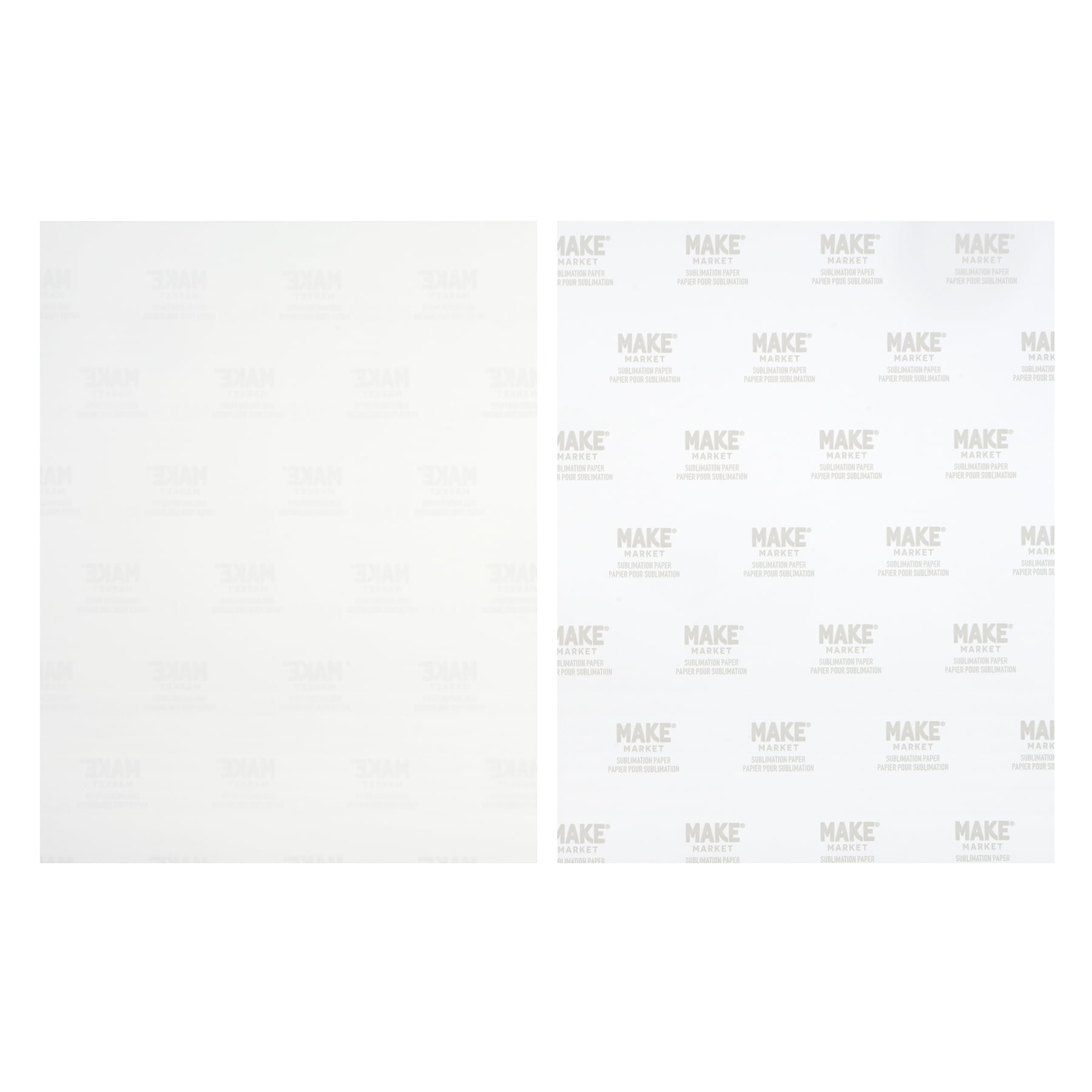8.5" x 11" Sublimation Paper by Make Market – Fast Drying - Sharp Color Transfer - 120gsm for Sublimation Ink Printers & Heat Presses - 8 Pack