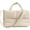 Beige, variant on JUYGO Puffer Tote Bag, Puffy Bags for Women Light Winter Down Cotton Padded Quilted Tote Bag Shoulder Handbags Purse