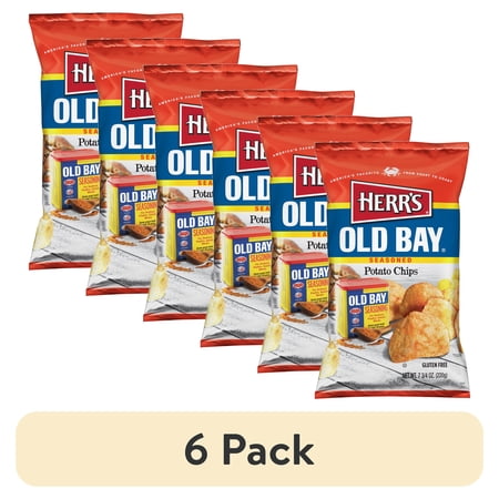 (6 pack) Herr's Old Bay Chips 7.75oz