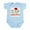 Sky Blue, variant on CafePress - My First Christmas Monkey Infant Bodysuit - Baby Light Bodysuit, Size Newborn - 24 Months