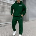 thumbnail image 2 of Zylarhe Men's And Women's Autumn And Winter Fashion Casual Letter Printed Sports Long Sleeved Hoodie Set Cool Hoodies, 2 of 4