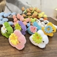 thumbnail image 6 of Spring Faux Moss Bunny Easter Decor, 2.6'' Easter Bunny Figurines with Daisy, Flocked Bunny Easter Decorations for Home Colorful Rabbit Decor Easter Party Favors Gifts Easter Basket Stuffers, Blue, 6 of 9