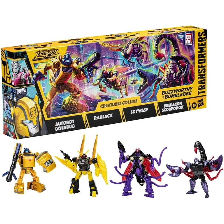 Transformers Buzzworthy Bumblebee Beast Action Figures