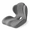 Gray, variant on Lethargic Saker Ergonomic Memory Foam Seat Cushion with Back Support, 15.75 x 17.32 x 14.6 in, 2-in-1 Coccyx Cutout for Office and Car