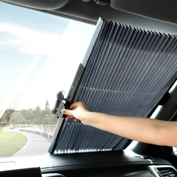 TWING Car Windshield Retractable Sun Shade Car Front Window Sunshades