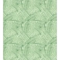 thumbnail image 3 of Nature Duvet Cover Set, Overlapping Cluttered Arrangement of Banana and Monstera Leaves Monotone Print, Decorative 3 Piece Bedding Set with 2 Pillow Shams, Queen Size, Green Pale Green, by Ambesonne, 3 of 3