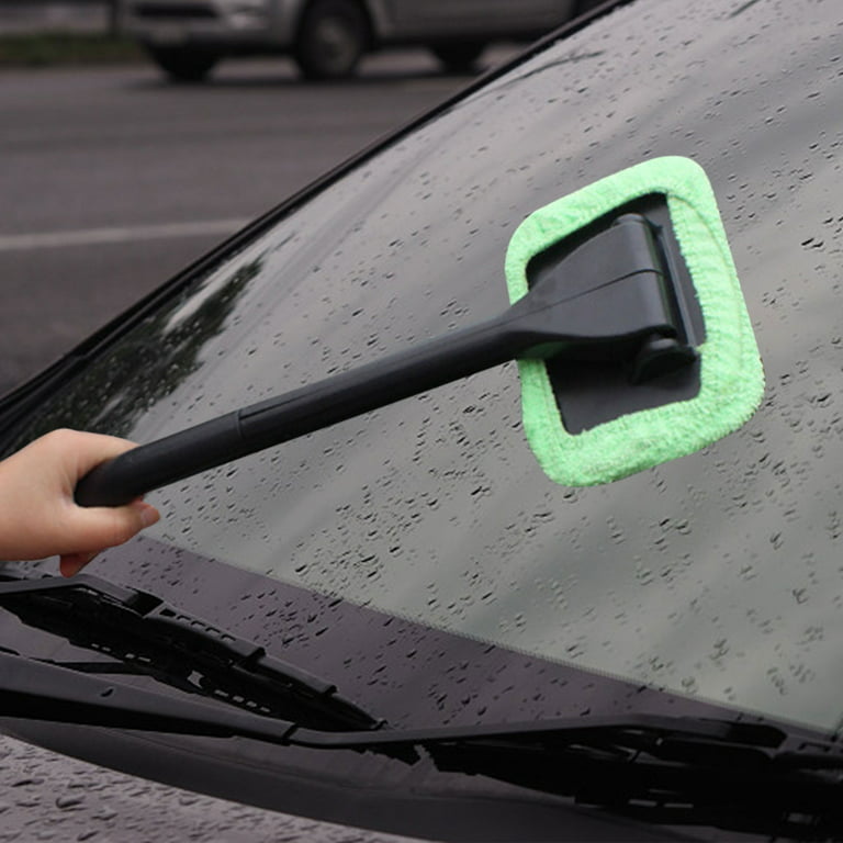 Rewenti Car Window Cleaner Inside Windshield Brush Tool, Windshield Brush Tool, Size: One size, Green