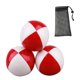 thumbnail image 1 of 3 pelotas de malabares, pelotas pequeñas de PU, accesorios difíciles para juegos en el patio trasero, lanzamiento fácil. Rojo Blanco, 1 of 8