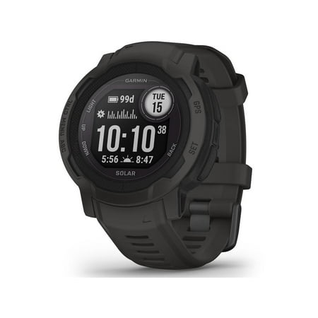 Garmin Instinct 2 Solar Standard Edition 45mm Rugged GPS Smartwatch, Graphite