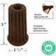 thumbnail image 3 of 24 Uds. Preciosos calcetines de pata de mesa para silla de doble capa, funda para muebles Xemadio XM098-2, 3 of 9