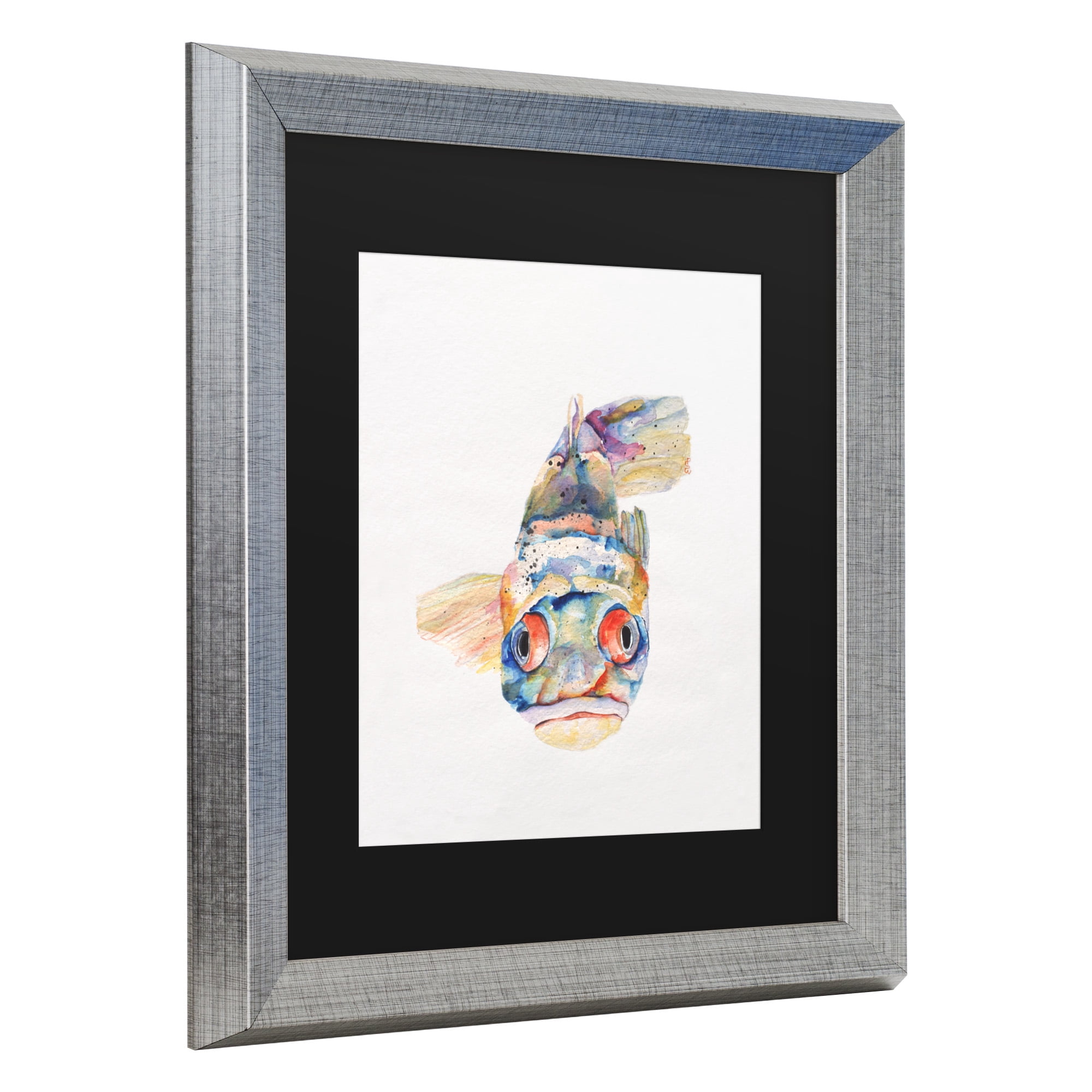 Trademark Fine Art 'Blue Fish' Canvas Art by Pat Saunders-White
