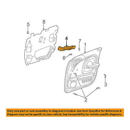 CHRYSLER OEM 06-10 PT Cruiser Front Door-Bracket Left 5023843AB