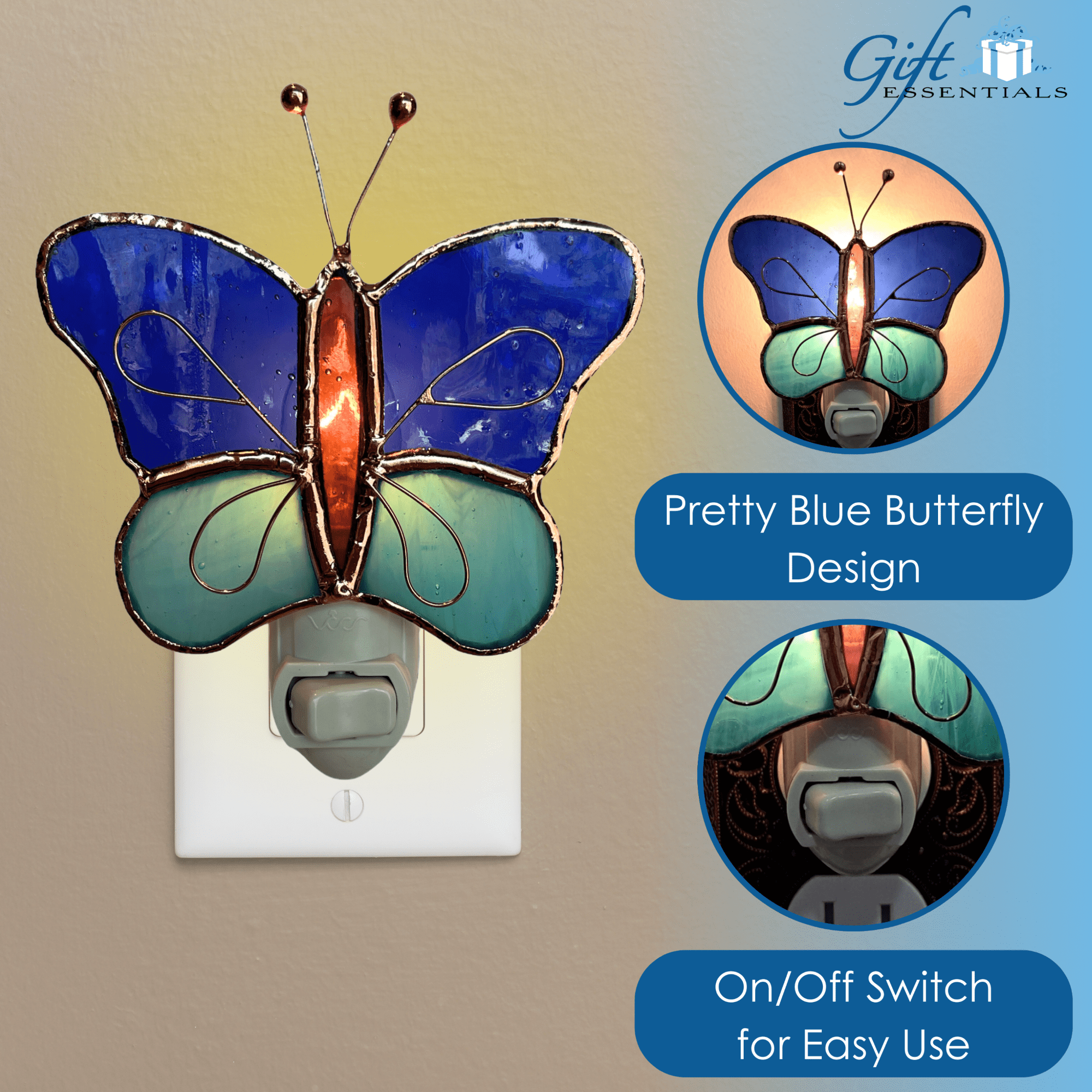 Gift Essentials Butterfly Night Light - Thumbnail 3