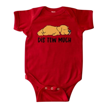 

Inktastic Napping Dis Tew Much Long-haired Retriever Gift Baby Boy or Baby Girl Bodysuit