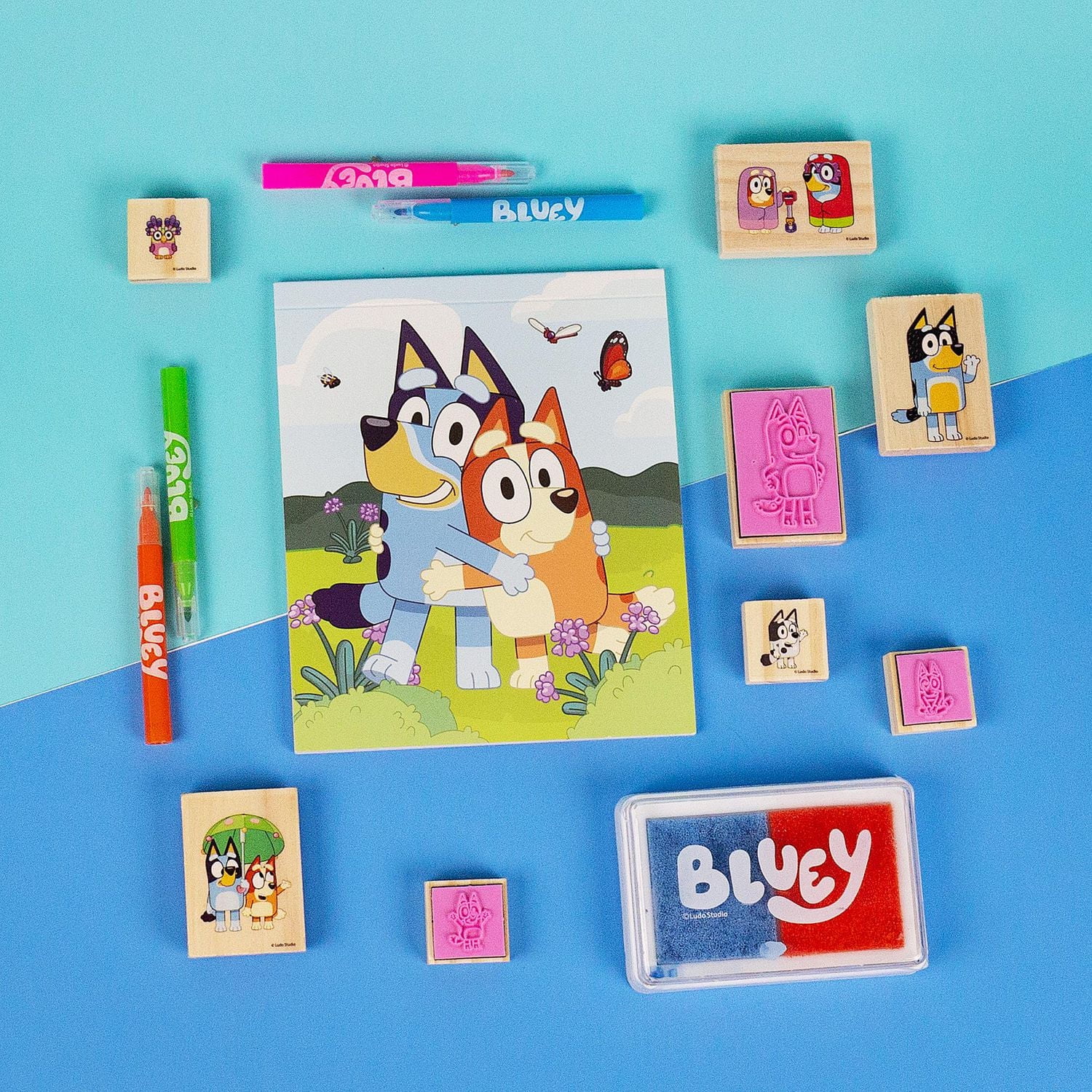 Bluey Wooden Stamp Set