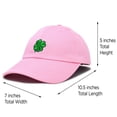 thumbnail image 4 of DALIX Four Leaf Clover Hat Baseball Cap St. Patrick's Day Cotton Caps Light Pink, 4 of 7
