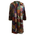 thumbnail image 4 of Ichuanyi Fashion Women Printed Pocket Jacket Outerwear Cardigan Overcoat Long Trench Coat, 4 of 6
