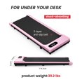 thumbnail image 5 of Bigzzia Electric Walking Desk Exercise Treadmill, Pink, 265 lb, 5 of 9