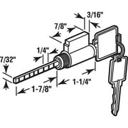 Slide-co Sliding glass door keyed cylinder lock