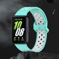 thumbnail image 4 of Correa de reloj de dos colores, correa de silicona de repuesto, pulsera de reloj inteligente transpirable para reloj inteligente Samsung Galaxy Fit 3, 4 of 6