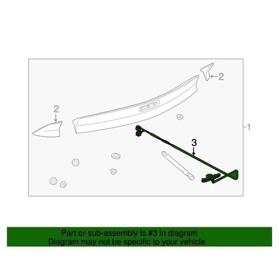 GM 23172447 Lamp Asm-High Mt Stop