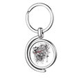 thumbnail image 1 of Graffiti calle timon Patron Calavera Pirata Rotating keychain Metal Keyring Holder, 1 of 2