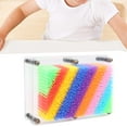 thumbnail image 4 of Pin Art Toy, Transparent Frame Fun Pin Sculpture Board, Colorful Plastic Pins Original For Children Home Adults Office White M, 4 of 8