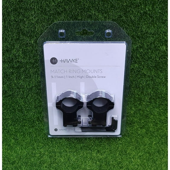 Hawke Sport Optics Match Mount 1-inch Riflescope Rings for 9-11mm Rail (High)