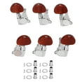 thumbnail image 1 of Guitars Tuner Head, Easy Tuning Firm Fixing 6Pcs Sealed Guitar String Tuning Peg 3 Left 3 Right  For Playing, 1 of 8